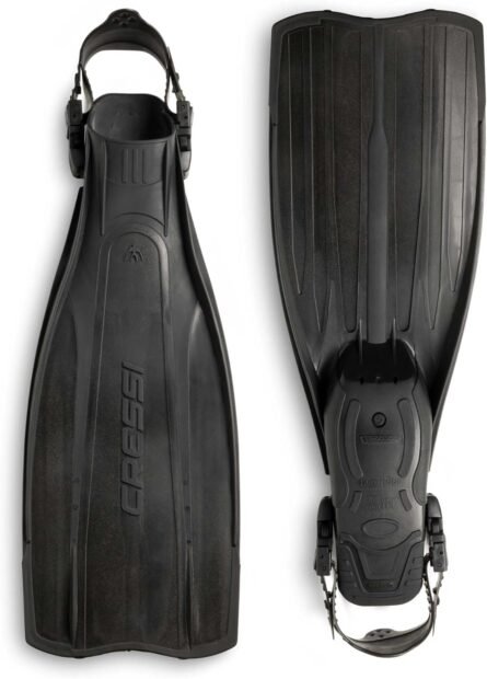 Cressi Lightweight Well-Balanced Open Heel Scuba Diving Fins - Pro Light: made in Italy